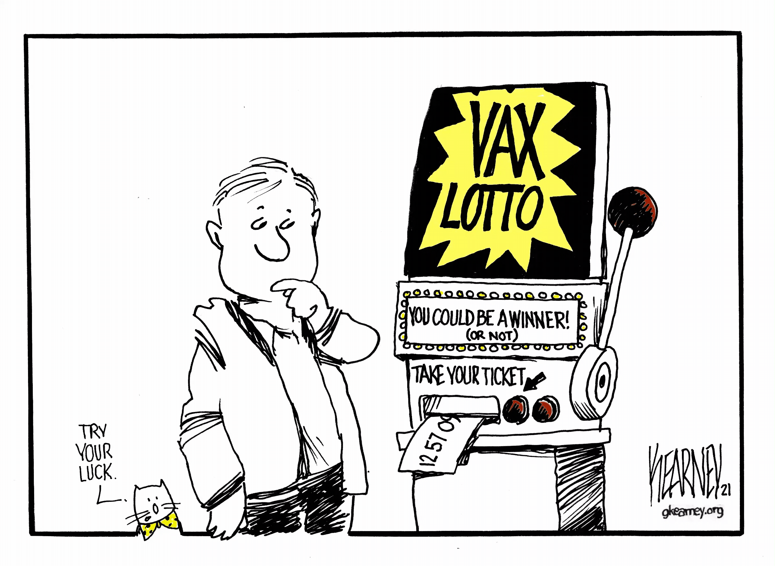 Vax Lotto cartoon animation